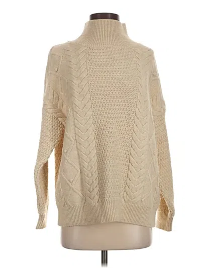 Pre-owned Mng Turtleneck Sweater In Tan