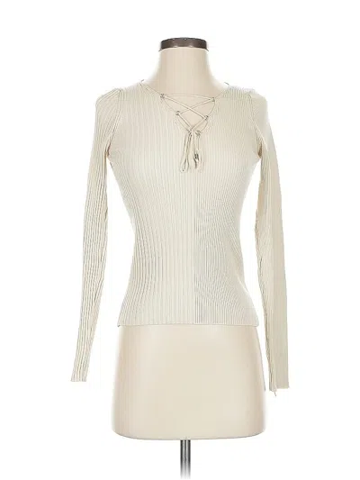 Pre-owned Mng Turtleneck Sweater In White