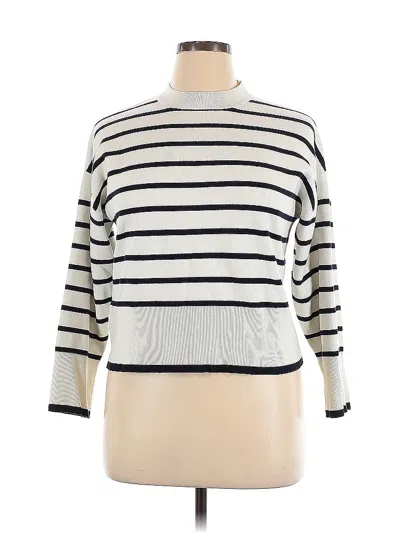 Pre-owned Mng Turtleneck Sweater In White