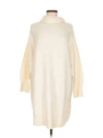 Pre-owned Mng Turtleneck Sweater In White