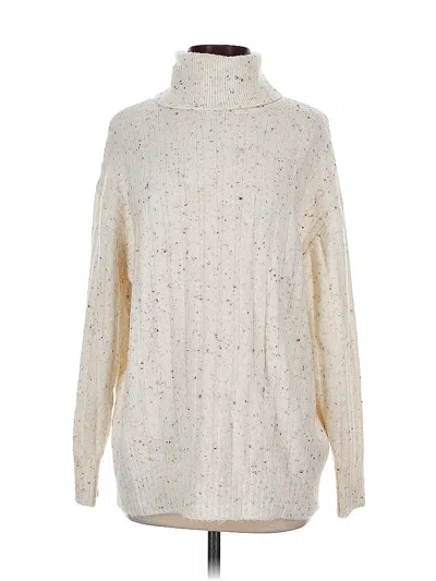 Pre-owned Mng Turtleneck Sweater In White