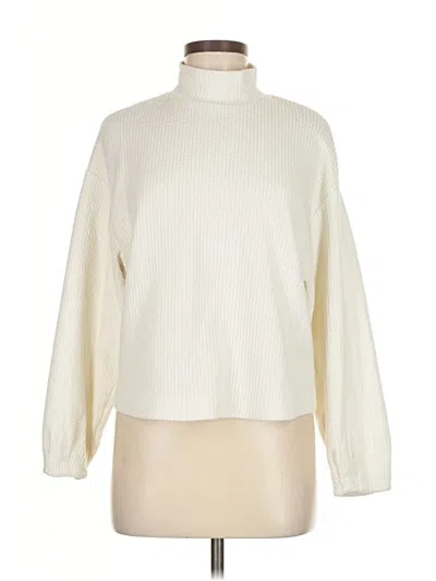 Pre-owned Mng Turtleneck Sweater In White