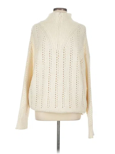 Pre-owned Mng Turtleneck Sweater In White