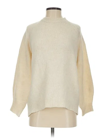 Pre-owned Mng Turtleneck Sweater In White
