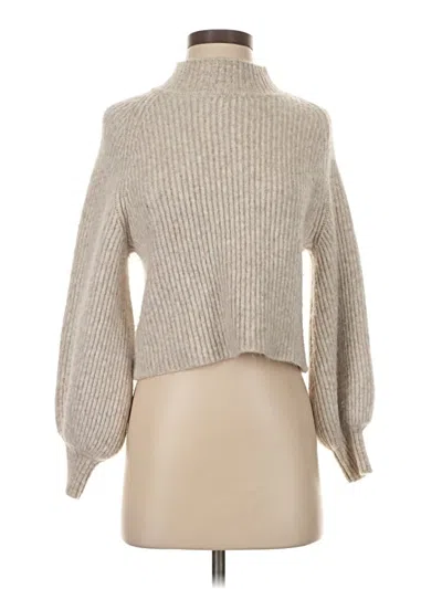 Pre-owned Mng Turtleneck Sweater In White