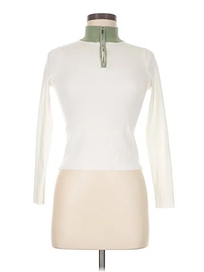 Pre-owned Mng Turtleneck Sweater In White