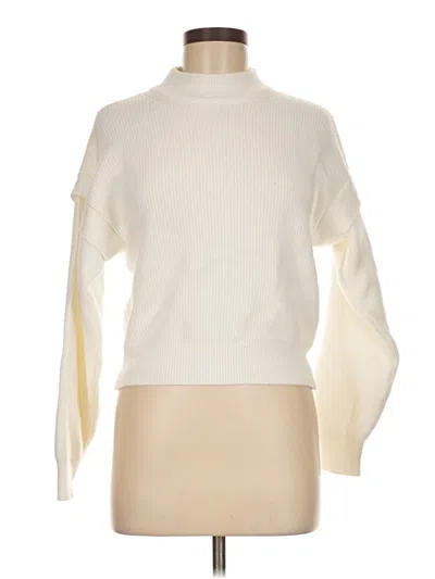 Pre-owned Mng Turtleneck Sweater In White