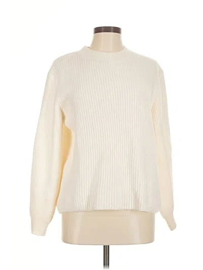 Pre-owned Mng Turtleneck Sweater In White