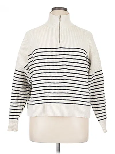 Pre-owned Mng Turtleneck Sweater In White