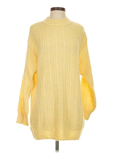 Pre-owned Mng Turtleneck Sweater In Yellow