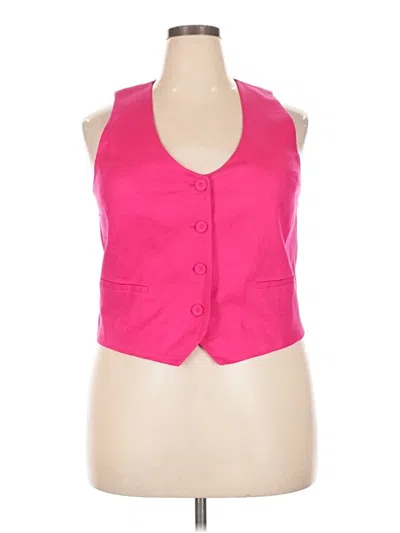 Pre-owned Mng Vest In Pink