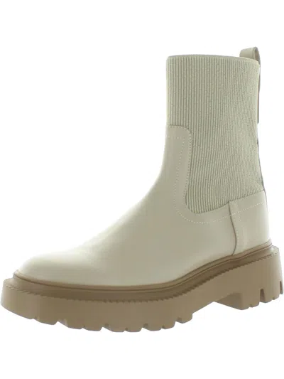 Mng Womens Comfort Insole Manmade Ankle Boots In White