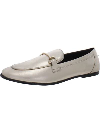 Mng Womens Leather Loafers In White