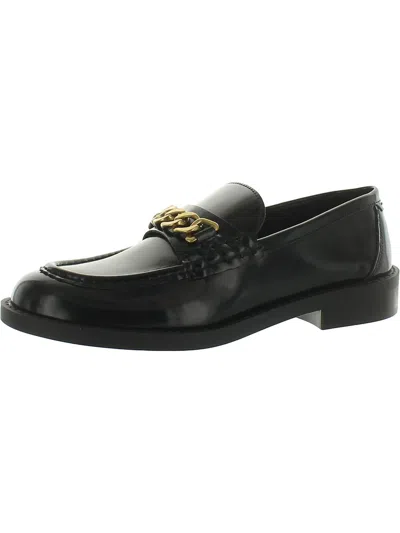 Mng Womens Rubber/polyurethane Patent Loafers In Black