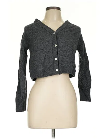 Pre-owned Mng Wool Cardigan Sweater In Gray