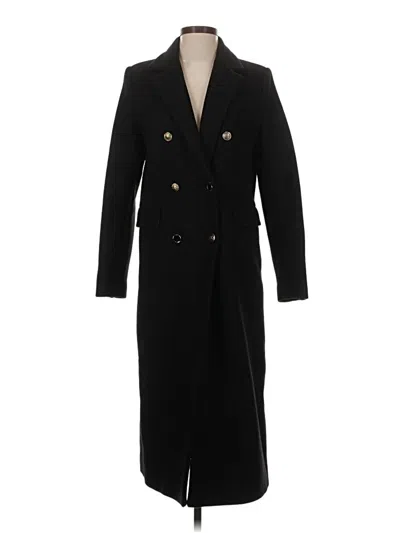 Pre-owned Mng Wool Coat In Black