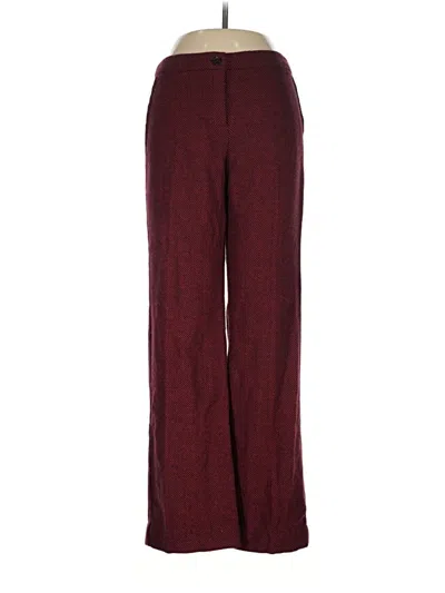Pre-owned Mng Wool Pants In Burgundy
