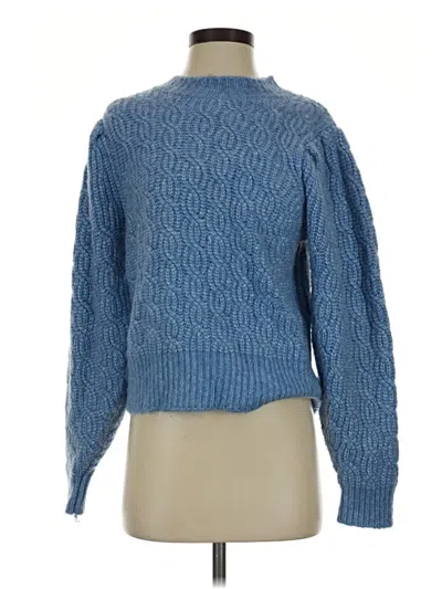 Pre-owned Mng Wool Pullover Sweater In Blue