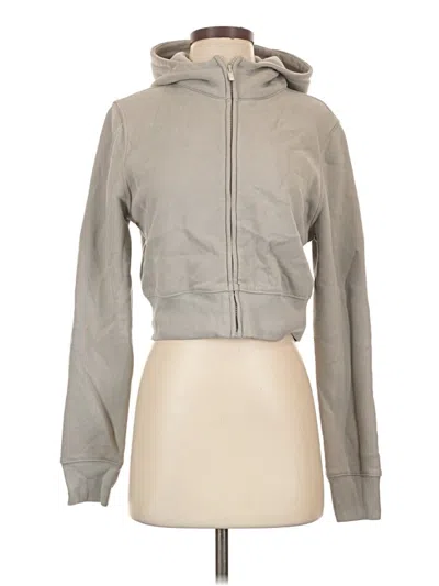 Pre-owned Mng Zip Up Hoodie In Gray