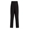 Mnk Atelier Women's High Rise Straight Leg Tailored Pants - Black In Black