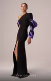 Mnm Couture E0067 Fitted Formal Long Evening Dress In Purple