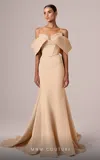 Mnm Couture E0085 Long Fitted Formal Evening Prom Dress In Neutral