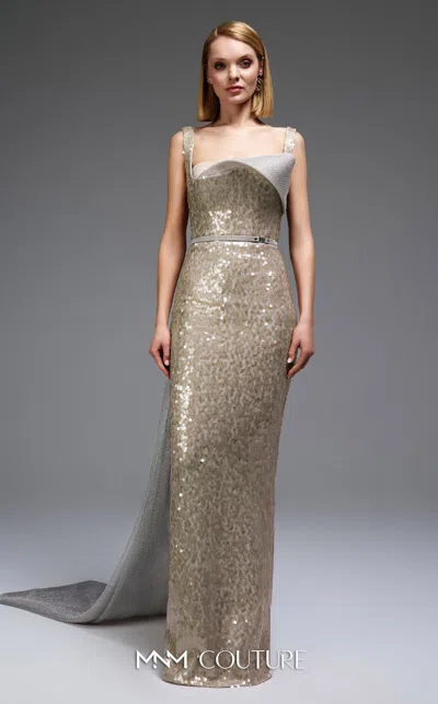 Mnm Couture E0108 In Gold