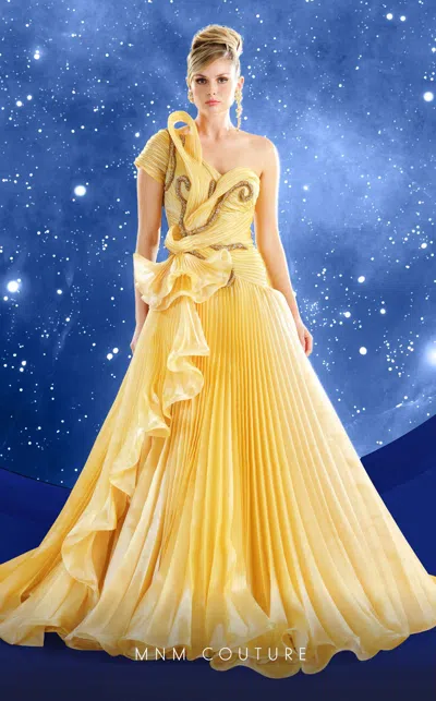 Mnm Couture F02856 In Yellow
