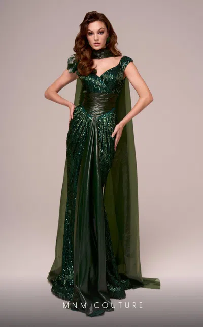 Mnm Couture F02889 In Green
