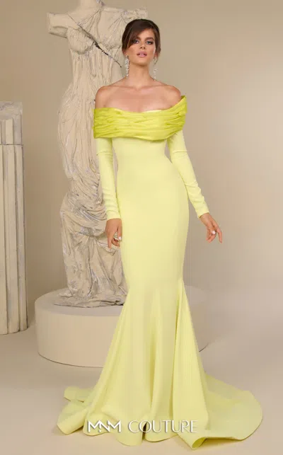 Mnm Couture F02928 In Yellow