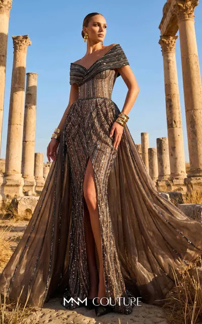 Mnm Couture F02929 In Brown