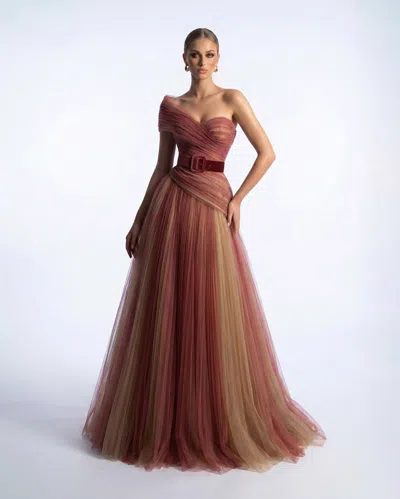 Mnm Couture F03008 In Brown