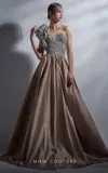 Mnm Couture G1260 Formal Long Metallic Ball Gown Prom Dress In Multi
