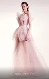Mnm Couture G1435 Formal Long A Line Evening Dress In Pink