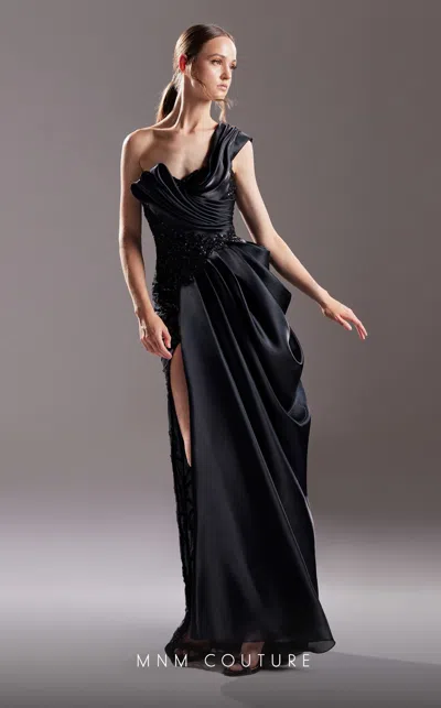 Mnm Couture G1527 Fitted Long Sequin Formal Evening Dress In Black