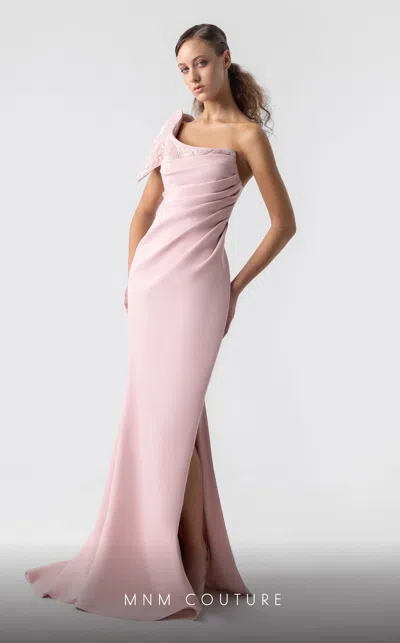 Mnm Couture G1926 Fitted Prom Long Formal Dress In Pink