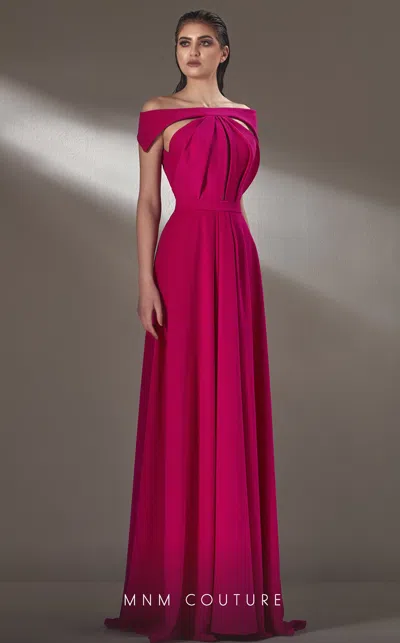 Mnm Couture K3894 A Line Long Formal Evening Prom Dress In Pink