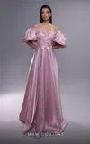 Mnm Couture K4094 Ruffle Long Formal Evening Dress In Pink