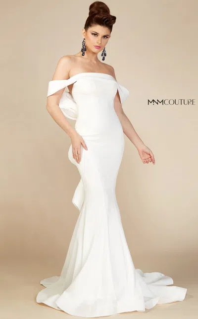 Mnm Couture N0145 Long Evening Gown Mermaid Formal Dress In White