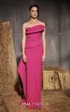 Mnm Couture N0647 Fitted Formal Long Evening Prom Dress In Pink
