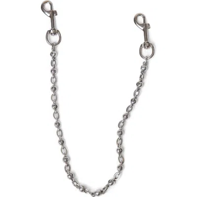 Mnml 8 Ball Wallet Chain In Silver