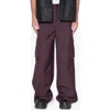 Mnml Baggy Cargo Pants In Burgundy