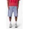Mnml Baggy Raw Hem Denim Shorts In Blue