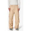 Mnml Baggy Slanted Pocket Cargo Pants In Khaki