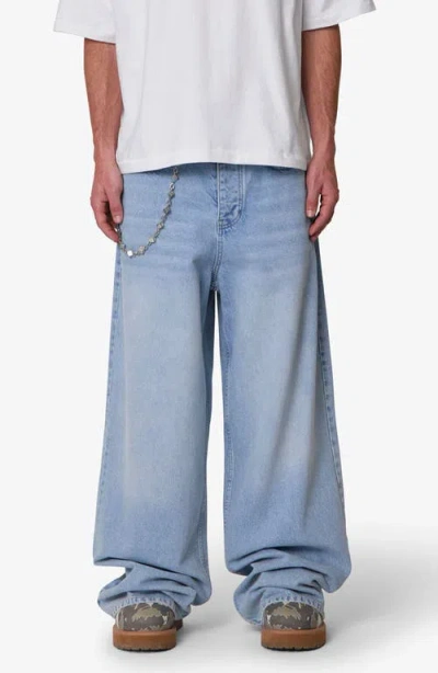 Mnml Baggy Washed Rave Denim Jeans In Blue