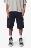 Mnml Baggy Zipper Denim Cargo Shorts