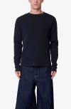 Mnml Basic Thermal Long Sleeve T-shirt In Black