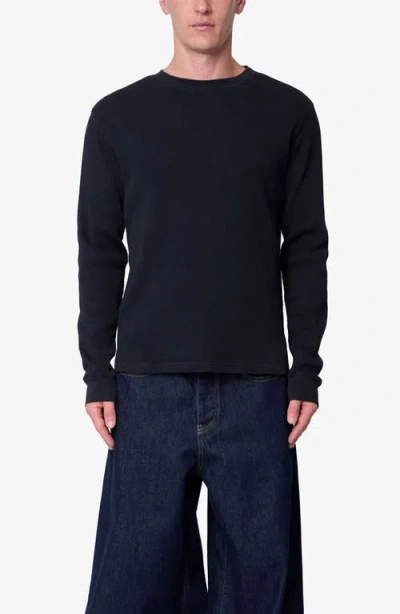 Mnml Basic Thermal Long Sleeve T-shirt In Black