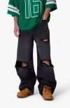 Mnml Blowout Rave Jeans In Black