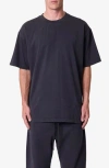 Mnml Heavy Basic Boxy Cotton T-shirt In Black